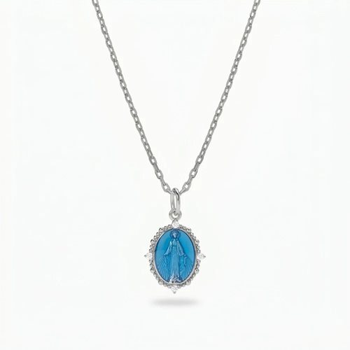 Collier Amen Femme Sacro Cuore in Argent Zircone CLMIPUSMBBL - CLMIPUSMBBL